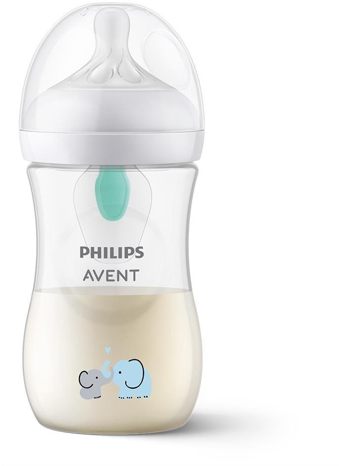 Philips AVENT Natural Response Cumisüveg AirFree szeleppel 260 ml, 1 m+, elefánt