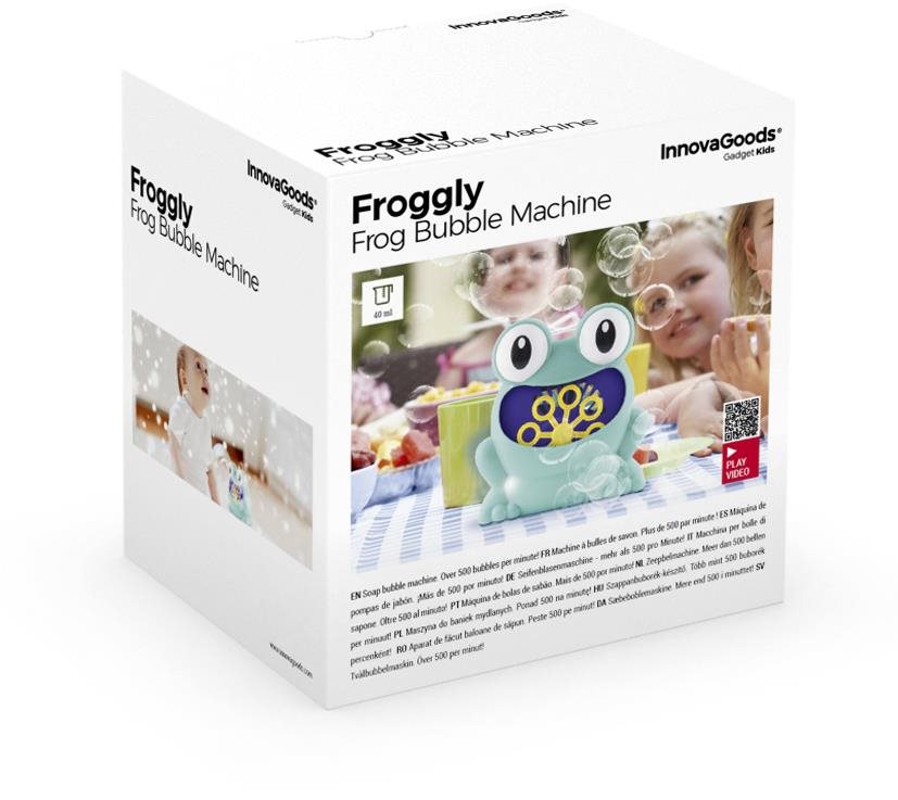 Froggly InnovaGoods Automatikus szappanbuborék adagoló, 12.5x10x13 cm