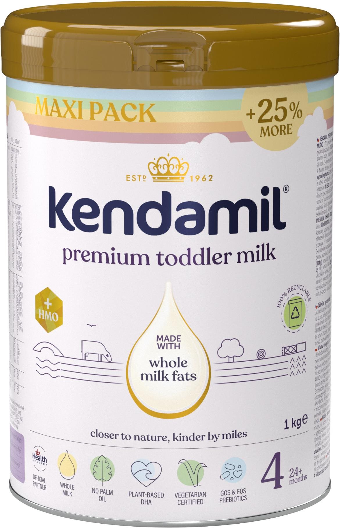 Kendamil Premium 4 HMO+, szivárvány XXL csomagolás (1 kg)