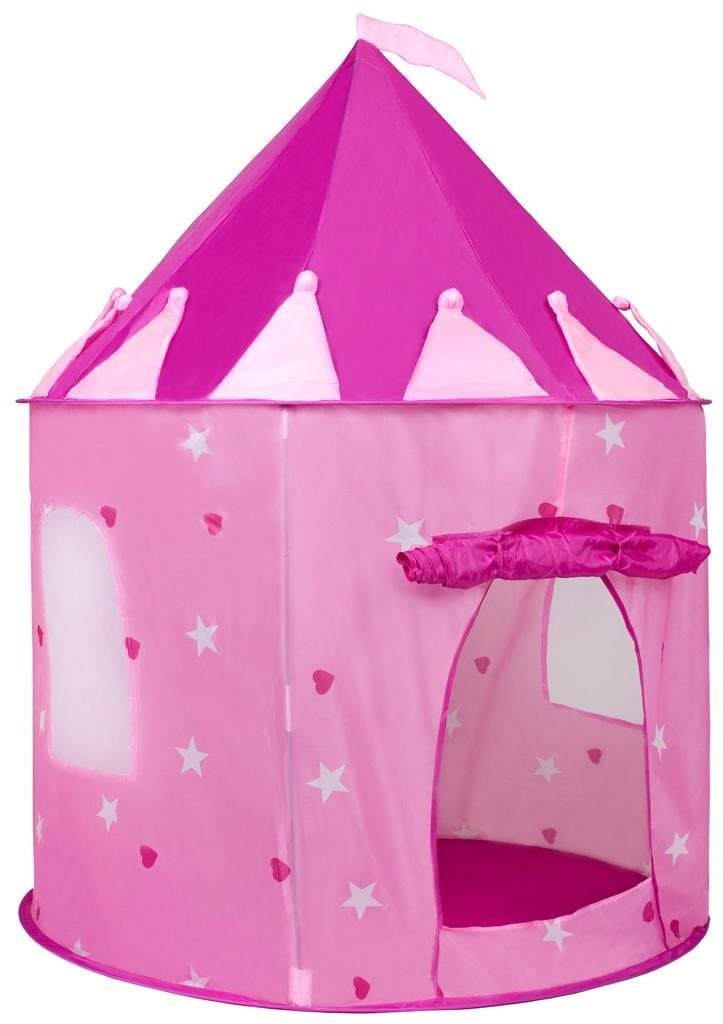 BABY MIX gyermek sátor vár rózsaszínű