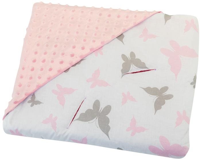 Bomimi takaró/pólya autósüléshez, pillangós, rózsaszínű