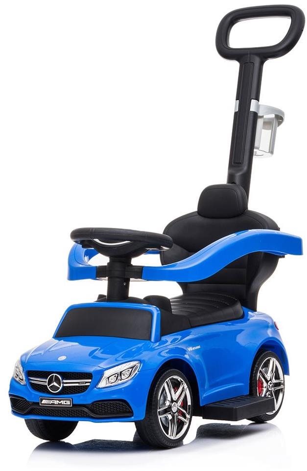 BABY MIX Futóbicikli tolókarral Mercedes-Benz AMG C63 Coupe kék