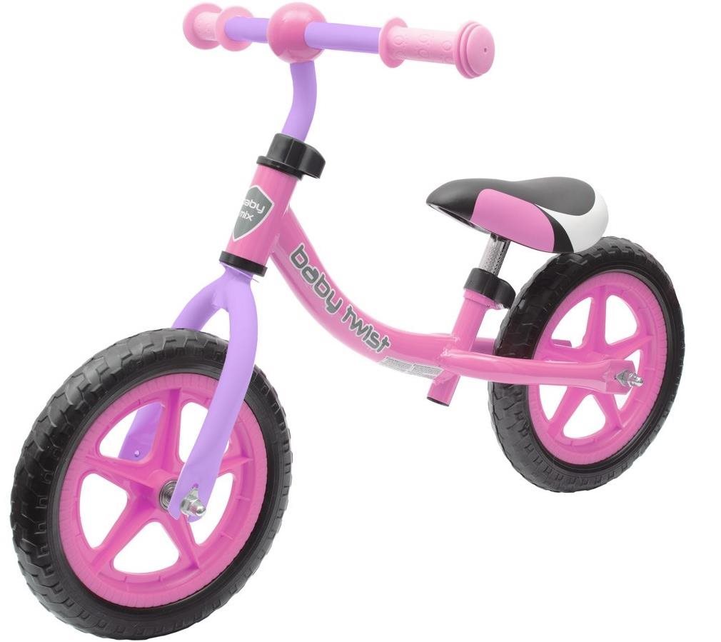 Futókerékpár BABY MIX Twist Gyerek futóbicikli - rózsaszín-lila