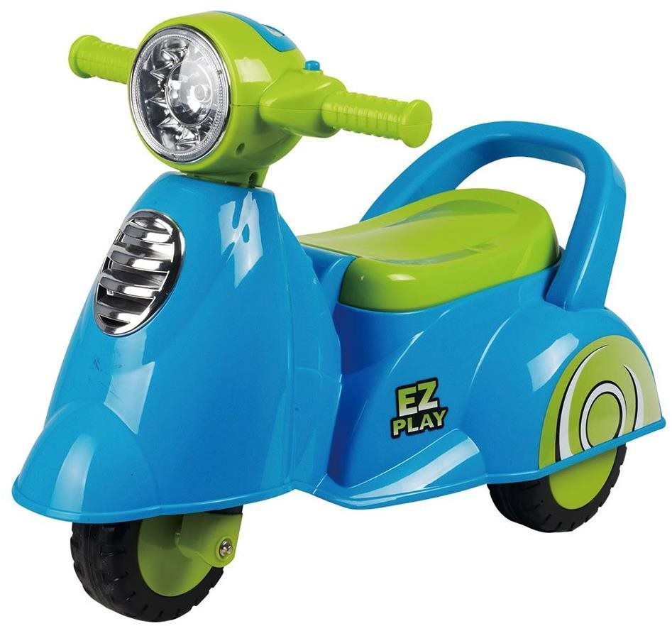 BABY MIX Gyermek futóbicikli - scooter motorkerékpár hanggal, kék