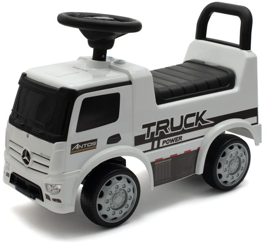 BABY MIX Gyermek futóbicikli hanggal Mercedes kamion fehér
