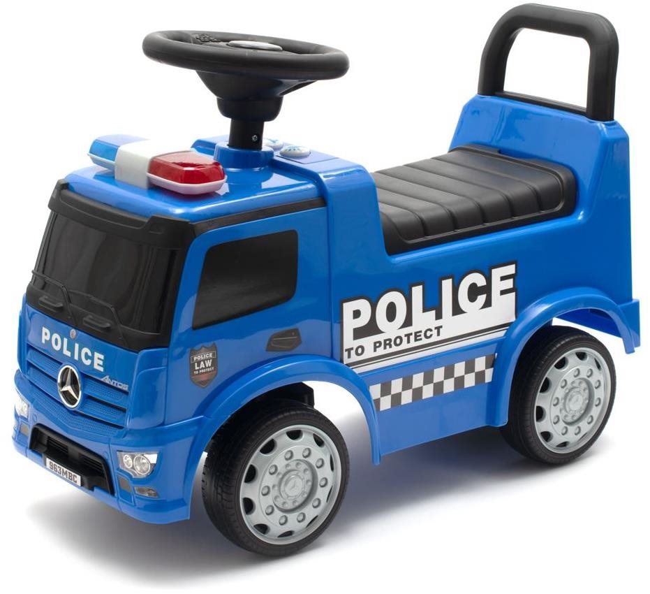 Futóbicikli BABY MIX Gyermek futóbicikli hanggal Mercedes rendőrség kék