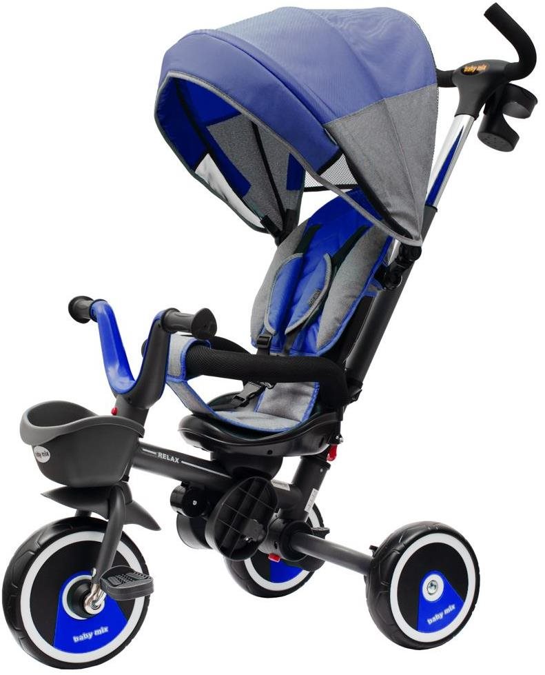 BABY MIX Gyerek tricikli 5 az 1-ben Relax 360° kék