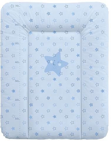 CEBA BABY Puha pelenkázó alátét komódra 50 × 70 cm, Csillagok kék