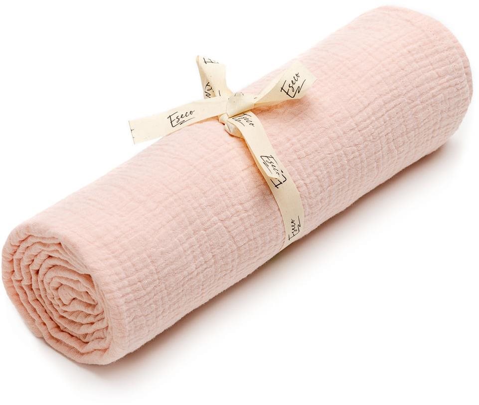 ESECO muszlin fürdőlepedő Rózsaszín 120 × 120 cm