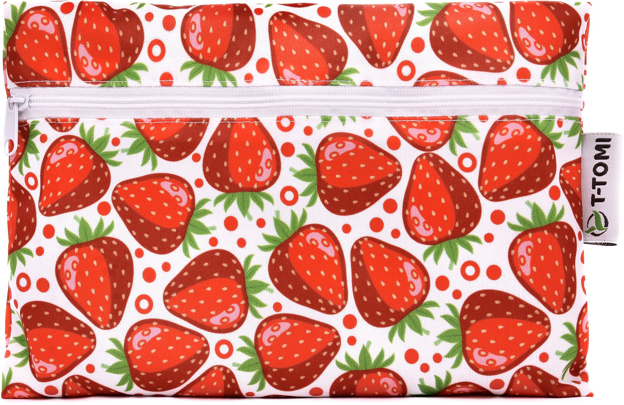 T-TOMI Vízhatlan zsák Strawberries, 21 × 15 cm