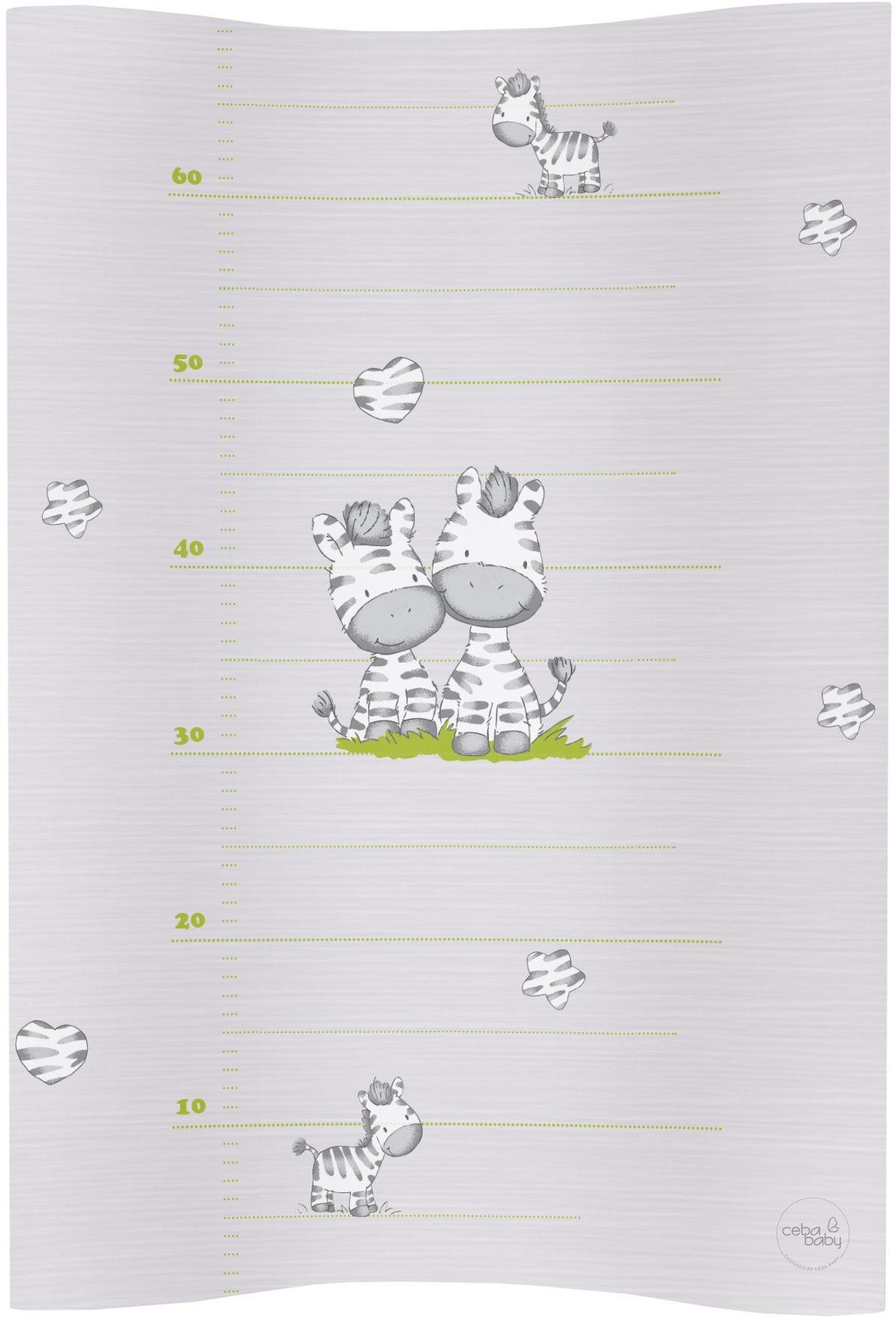 CEBA BABY Cosy Pelenkázó alátét puha 50 × 70 cm, Zebra szürke