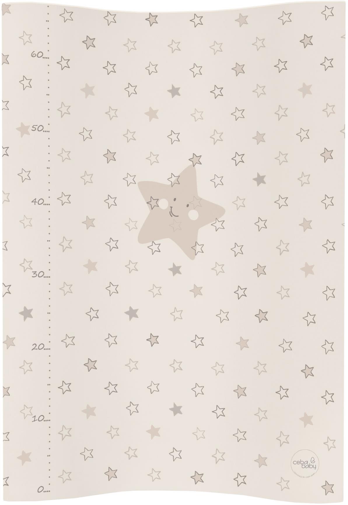 CEBA BABY Cosy Pelenkázó alátét puha 50 × 70 cm, Csillagok bézs