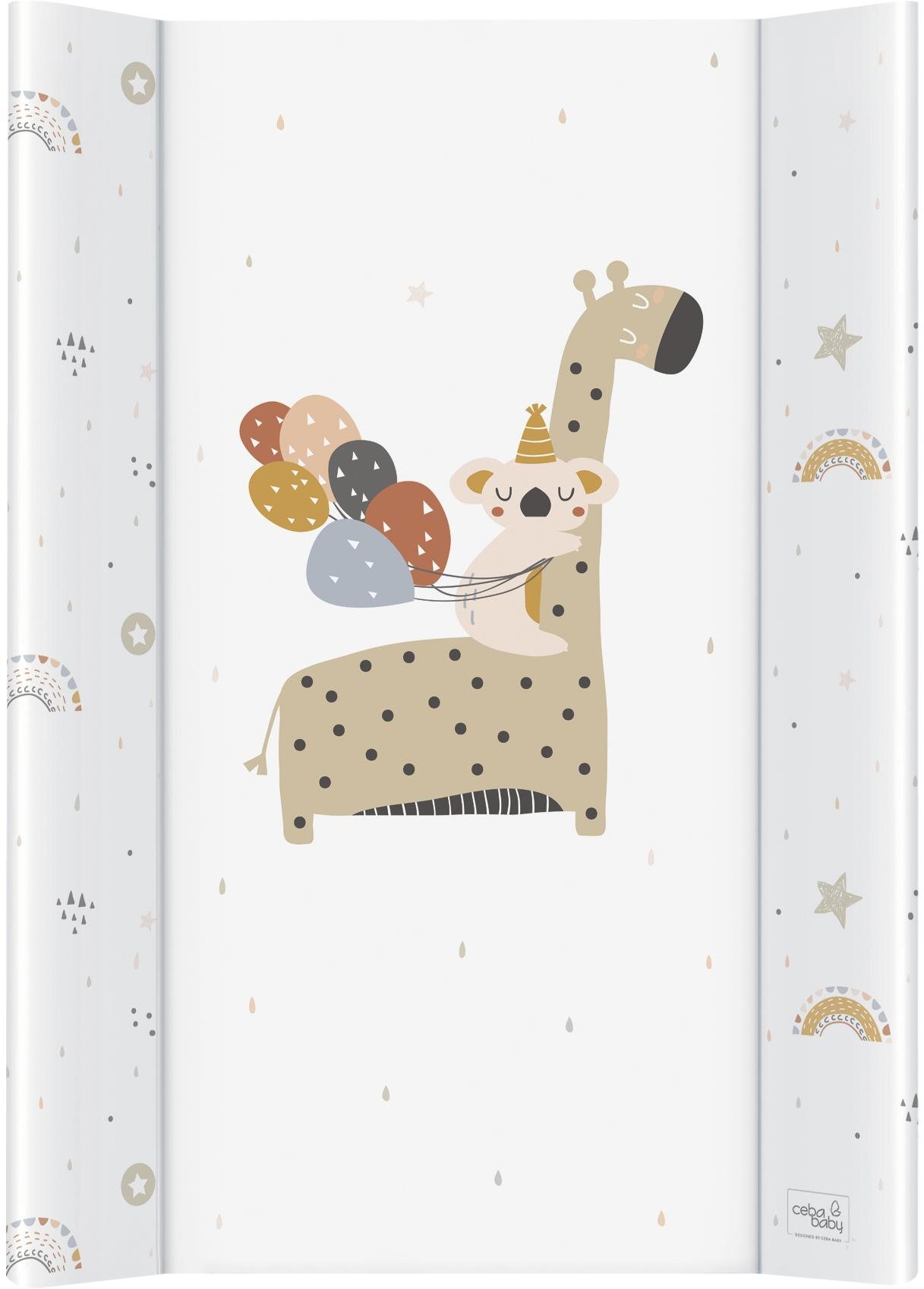 CEBA BABY Comfort Pelenkázó alátét kemény lappal 50 × 80 cm, Giraffe