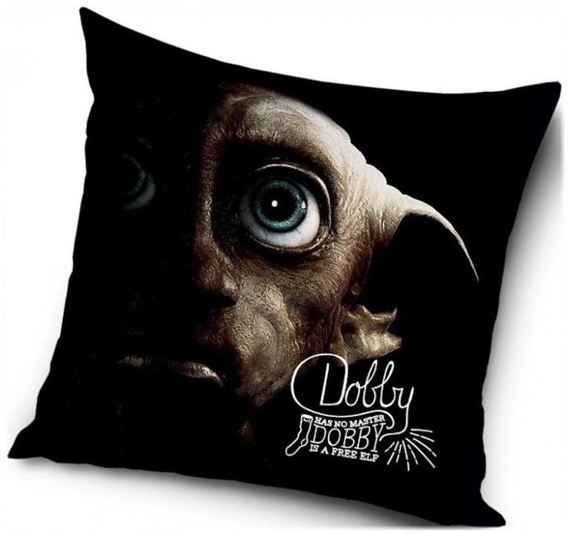 CARBOTEX Párnahuzat - Harry Potter Dobby, a házimanó, 40×40 cm