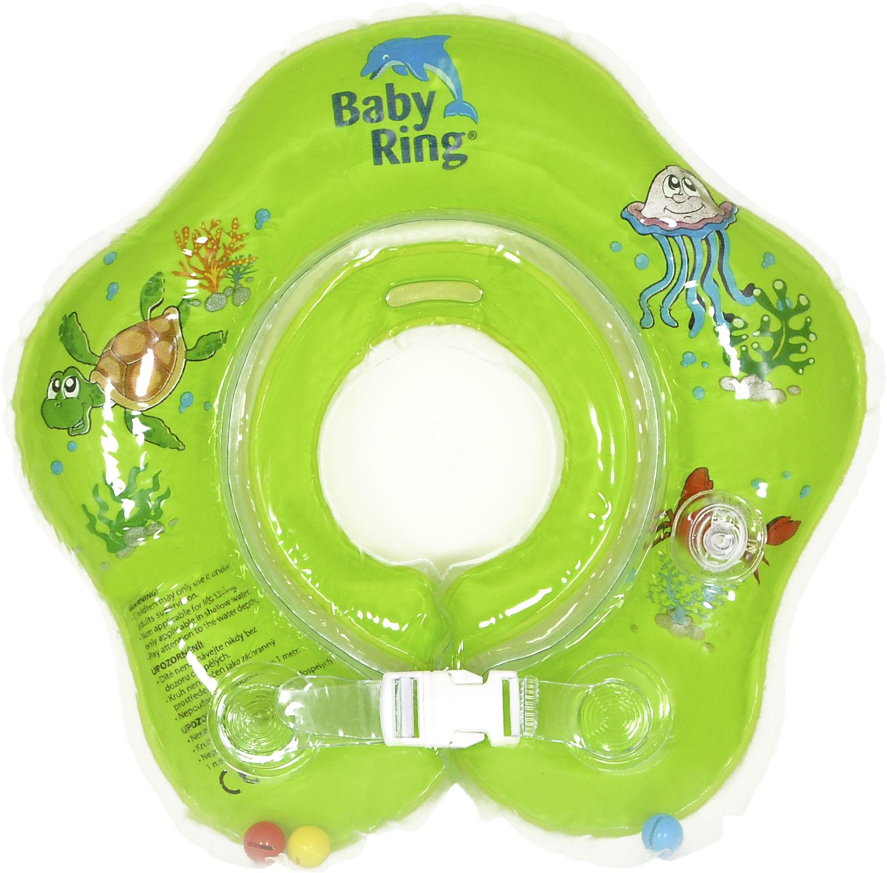 Úszógumi BABY RING 0-24 m (3-15 kg), zöld