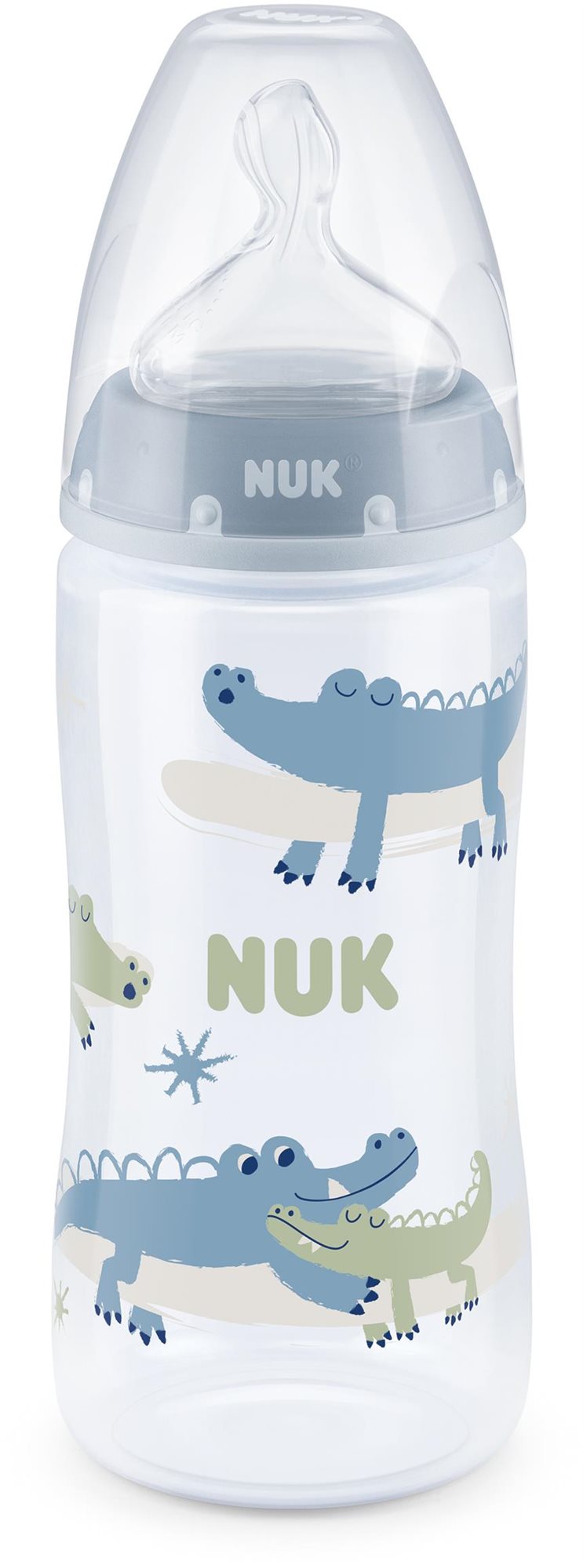 NUK FC+ cumisüveg hőmérséklet-ellenőrzővel 300 ml, kék