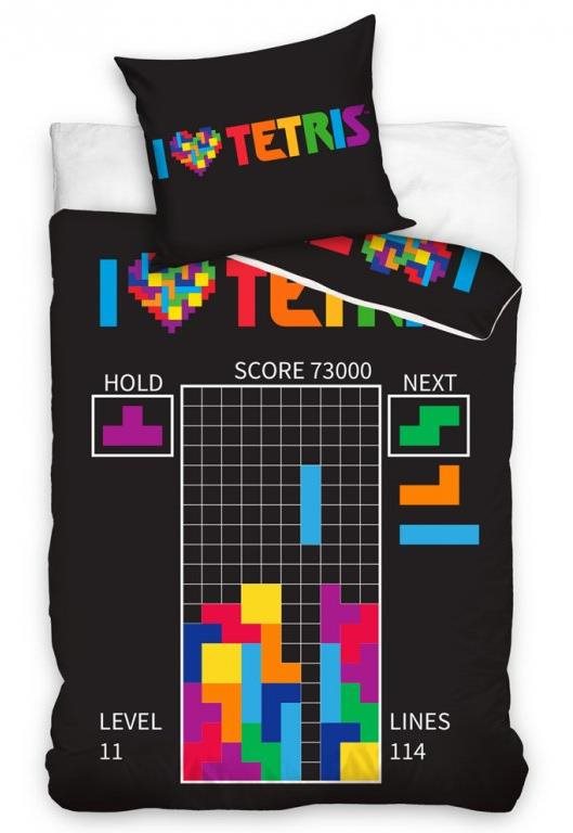 CARBOTEX kétoldalas Tetris Level 11, 140×200 cm
