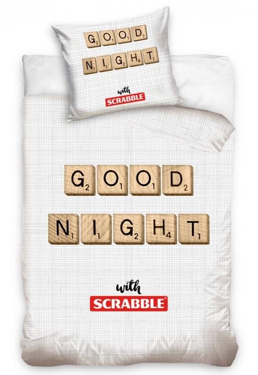 CARBOTEX kétoldalas Scrabble jó éjszakát 140×200 cm