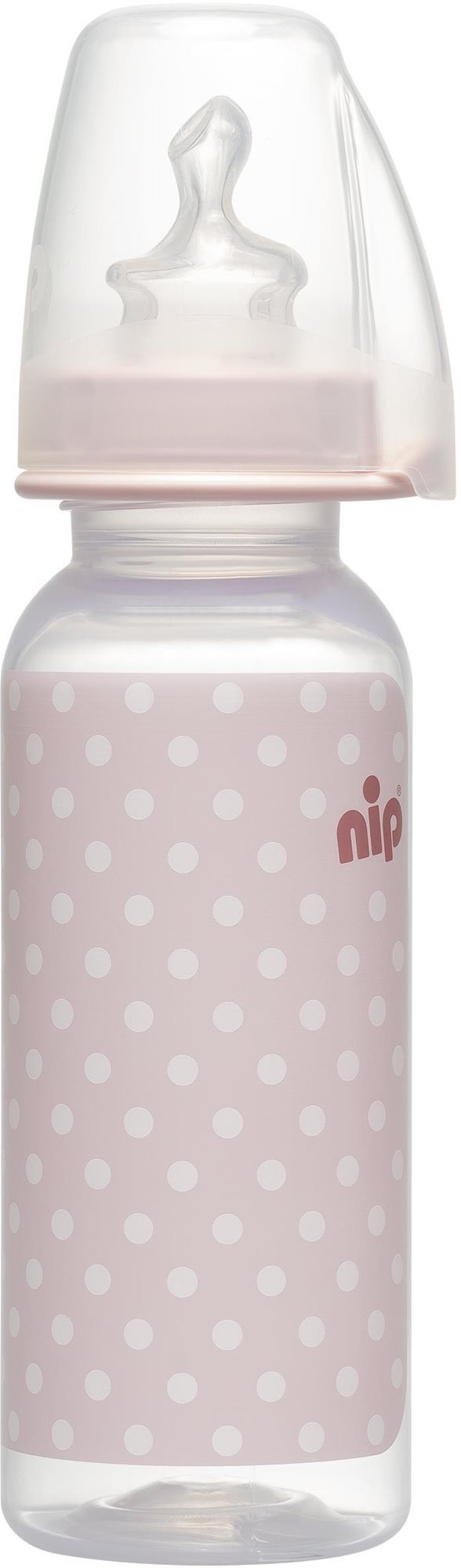 NIP Cumisüveg PP Trendy, szilikon-M, 250 ml, lány