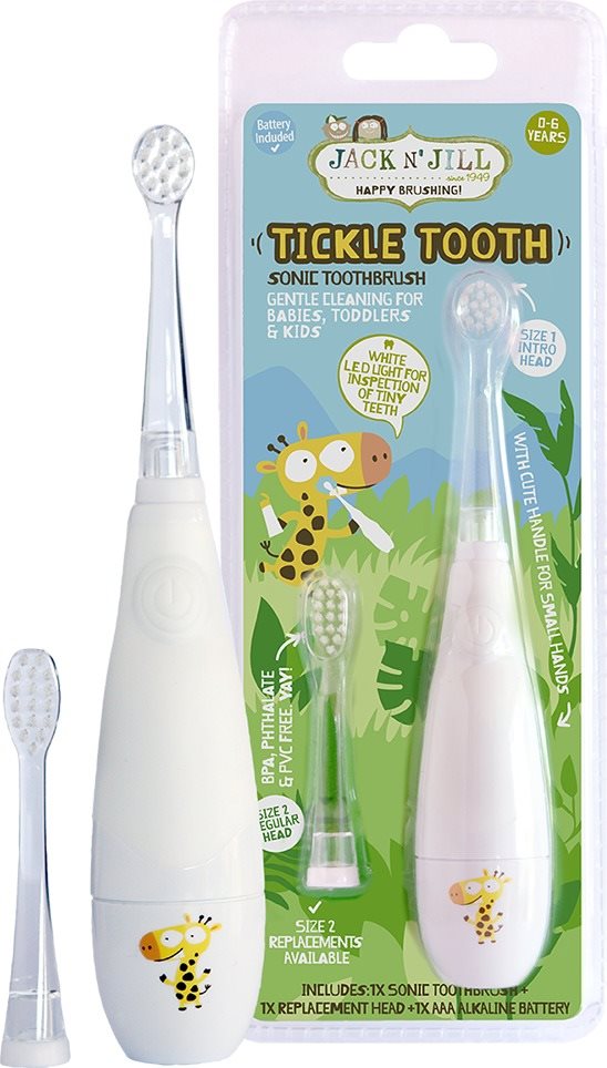 Jack N´Jill Tickle Tooth szonikus fogkefe 0-6 éves korig