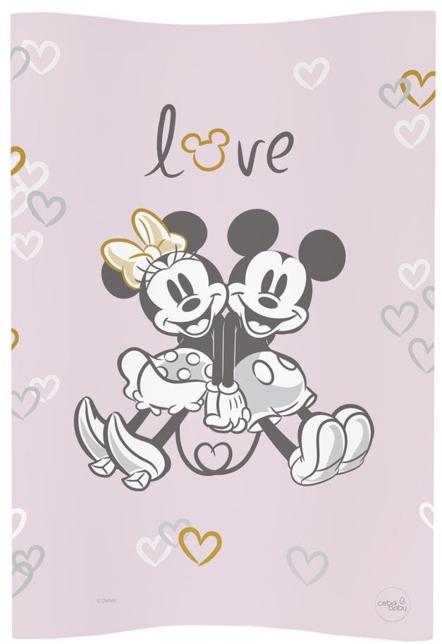 CEBA BABY puha pelenkázó alátét Cosy 50 × 70 cm, Disney Minnie & Mickey Pink