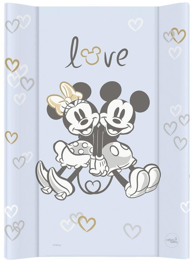 CEBA BABY pelenkázó alátét kemény hátlappal Comfort 50 × 70 cm, Disney Minnie & Mickey Blue