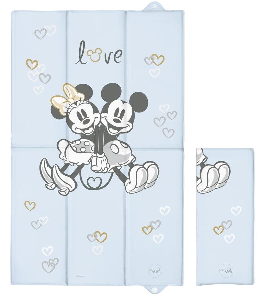 CEBA BABY pelenkázó alátét utazáshoz 50 × 80 cm, Disney Minnie & Mickey Blue