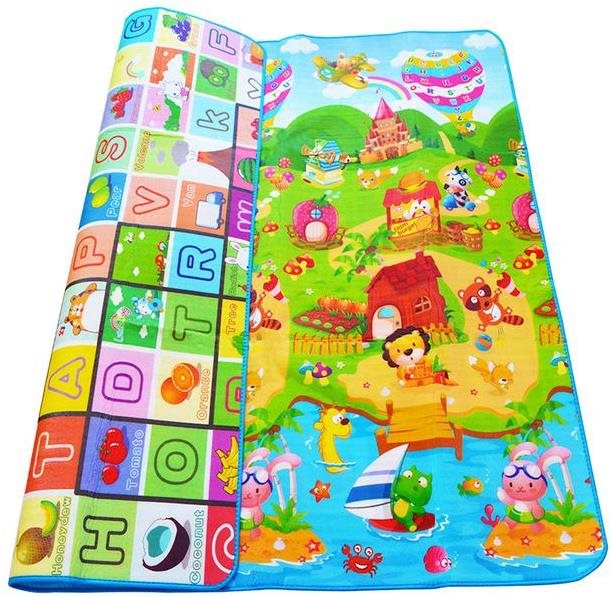 Sun baby játszószőnyeg kétoldalas játékvilág 200×170 cm