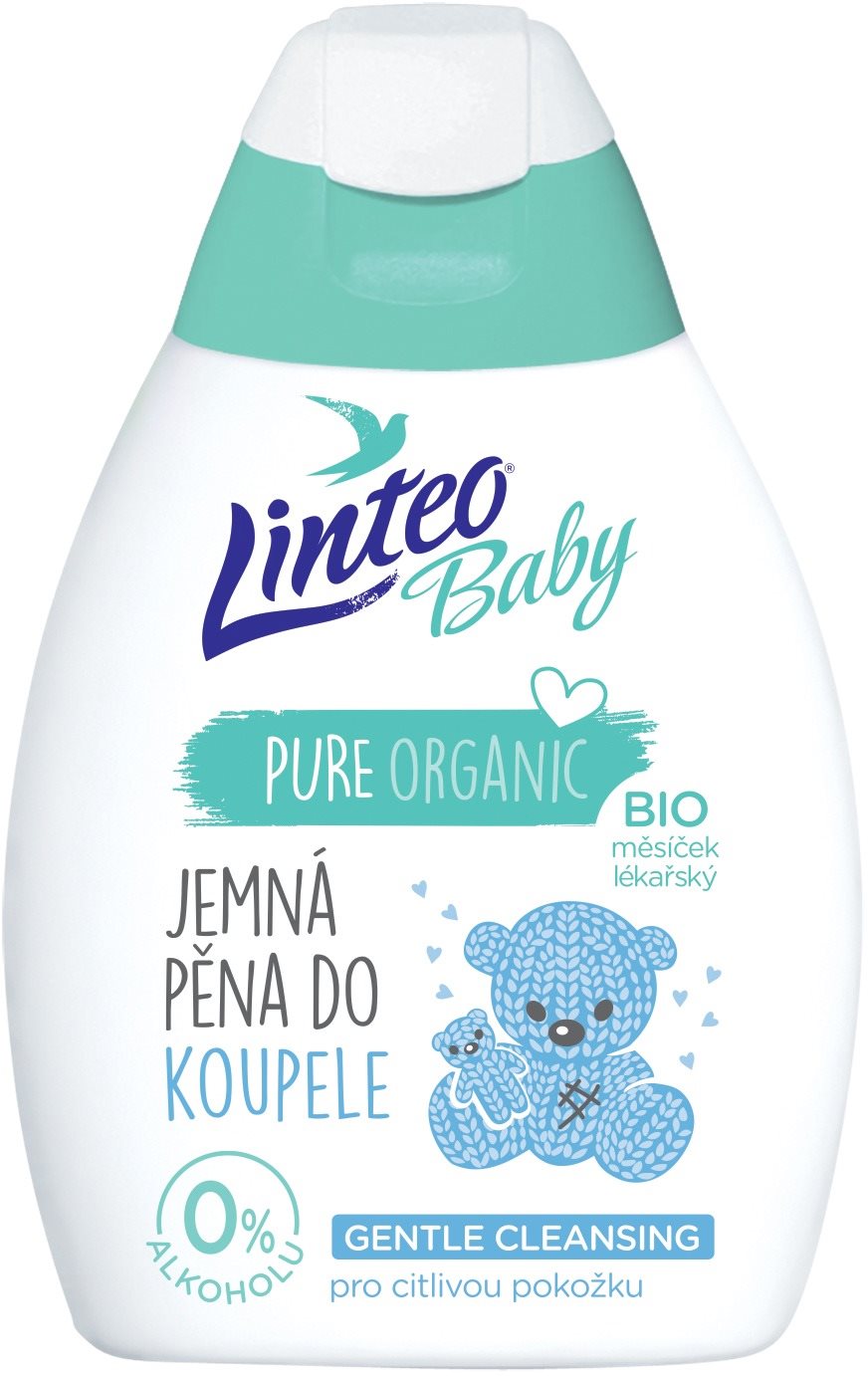 LINTEO BABY Habfürdő Bio Orvosi körömvirággal 250 ml