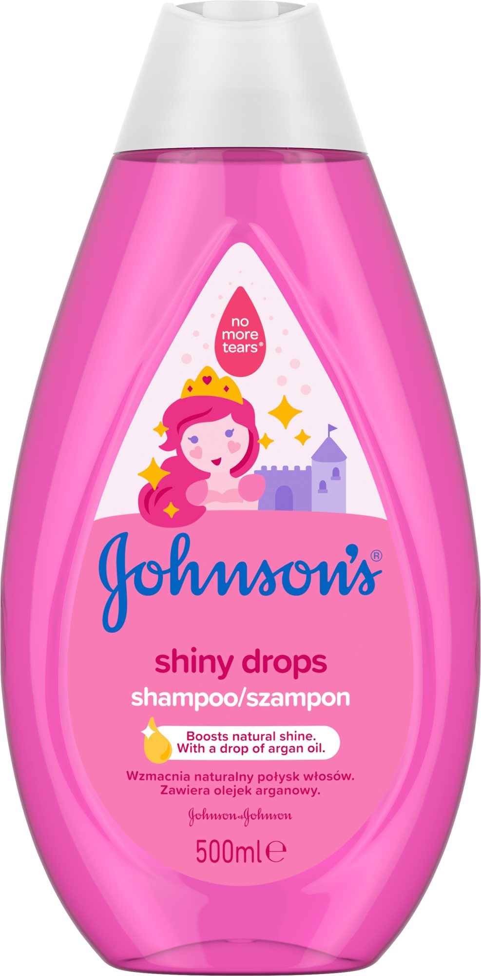 JOHNSON'S BABY Shiny Drops sampon, 500 ml