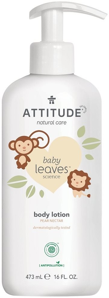 ATTITUDE Baby Leaves testápoló, körtelé aromával, 473 ml