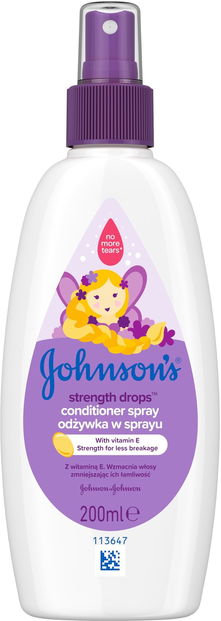 JOHNSON'S BABY Strength Drops hajerősítő balzsam - spray 200 ml