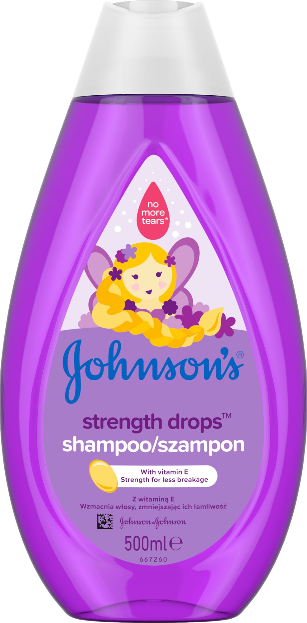 Gyerek sampon JOHNSON'S BABY Strength Drops 500 ml-es sampon