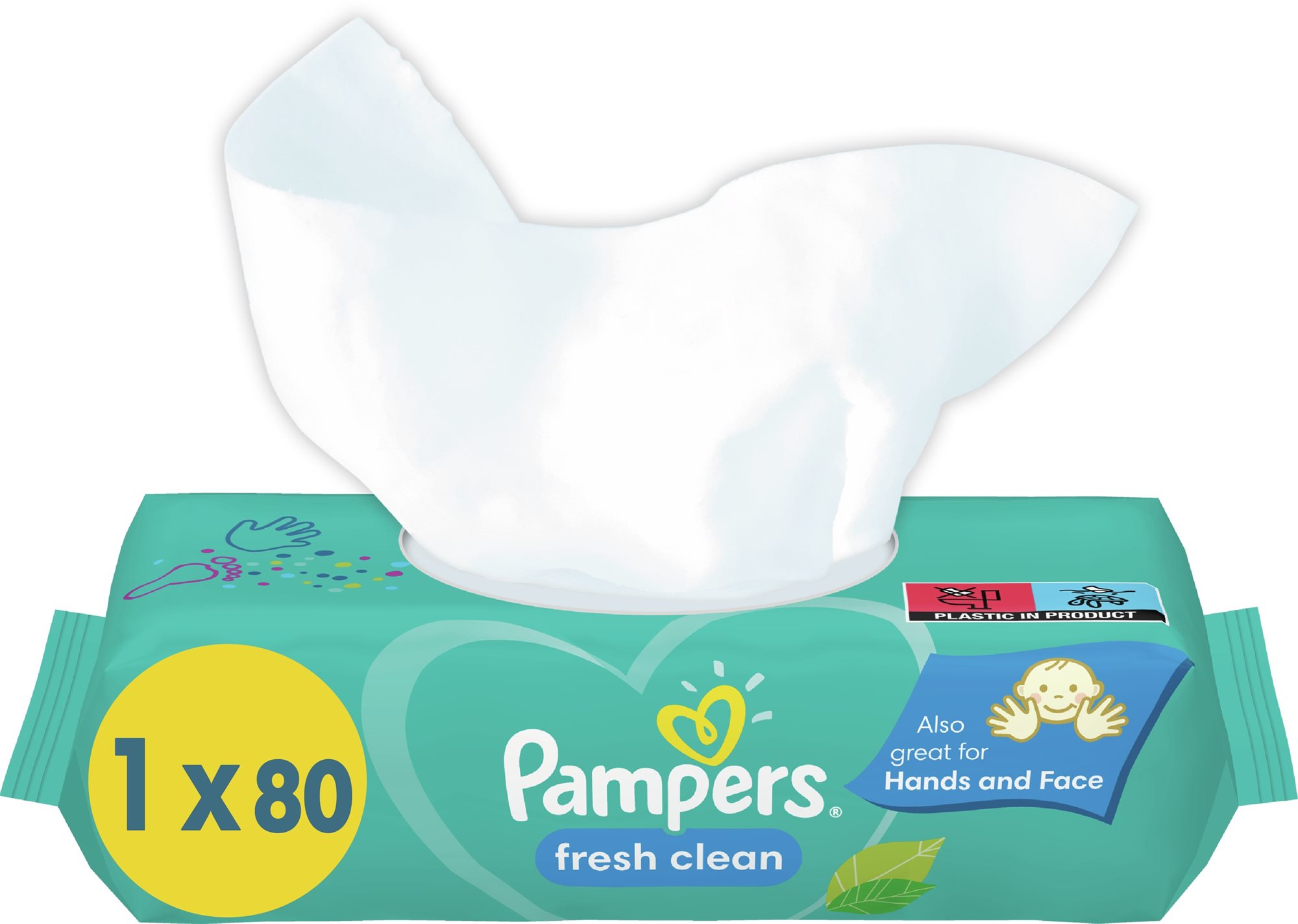 PAMPERS Fresh Clean XXL 80 db