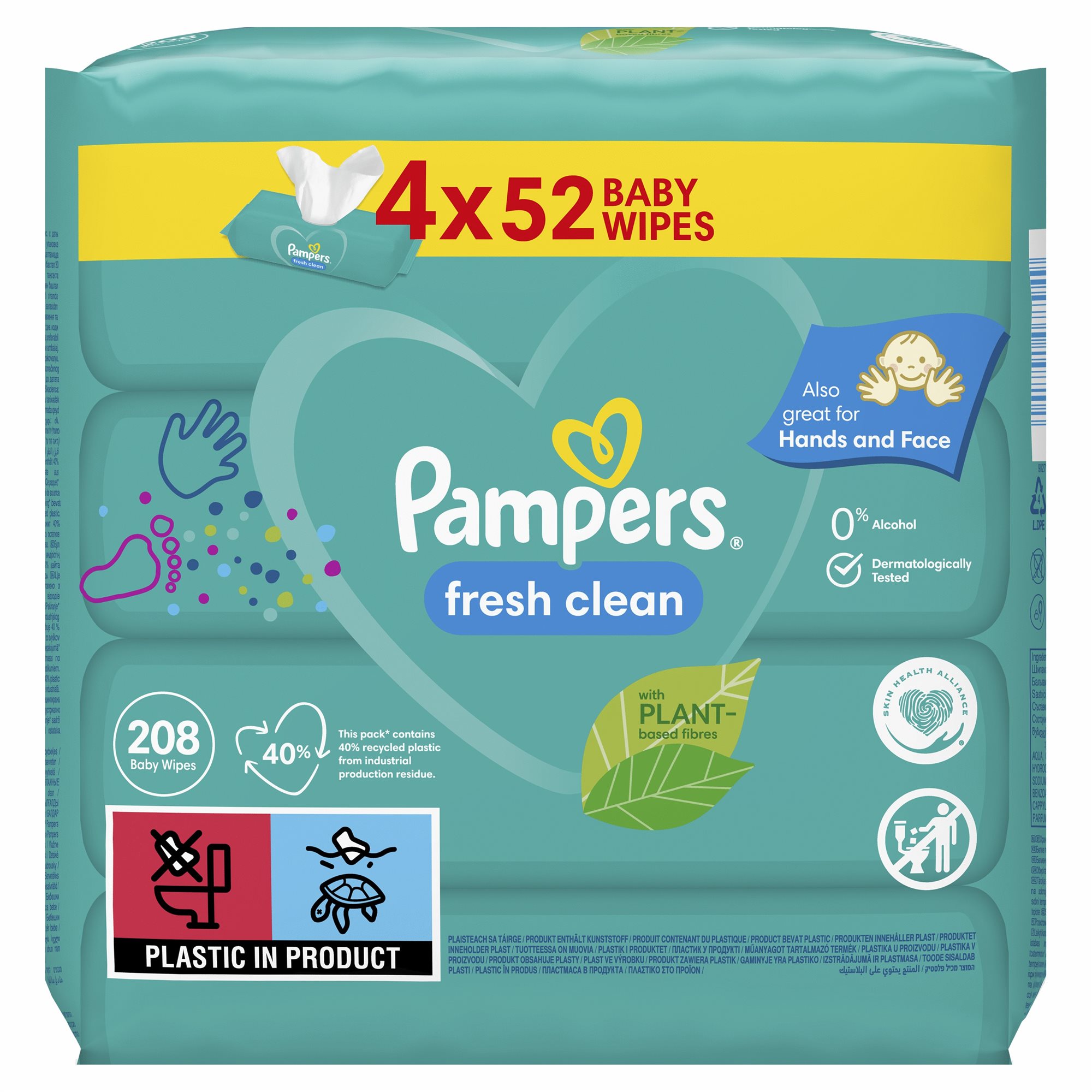 PAMPERS Fresh Clean 4× 52 db