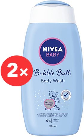 NIVEA Baby Cream Bath 2× 500 ml