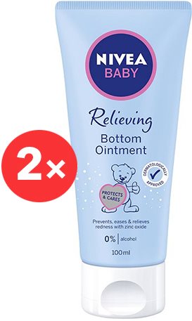 NIVEA Baby Bottom Ointment 2× 100 ml