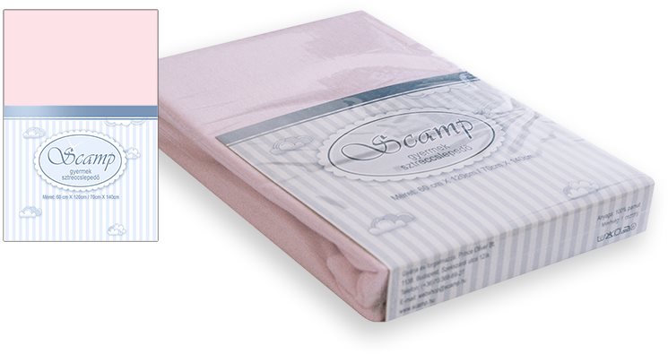 SCAMP rózsaszín pamut ágynemű