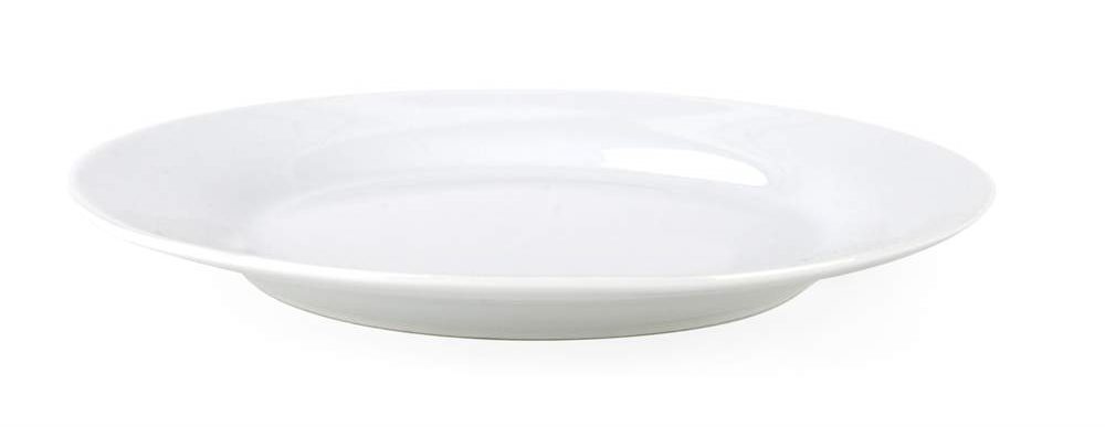 BASIC Porcelán desszertes tányér készlet, dekor nélküli, 19 cm, 6 db, fehér