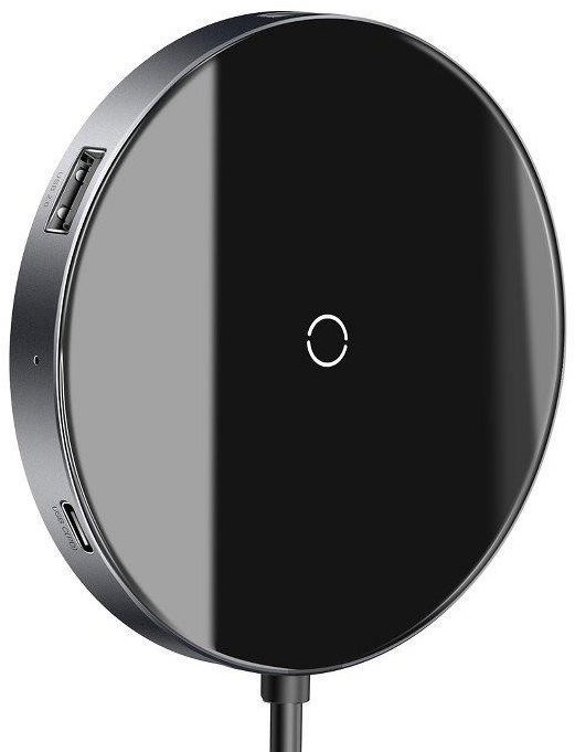 Baseus Circular Mirror Wireless Charger intelligent HD HUB Dark gray