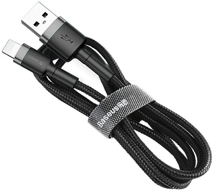 Baseus Cafule USB to Lightning 1,5A, 2m, szürke - fekete