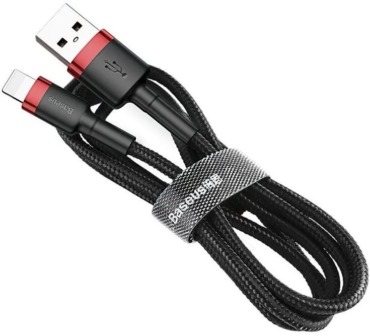 Baseus Cafule USB to Lightning 1,5A, 2m, piros - fekete