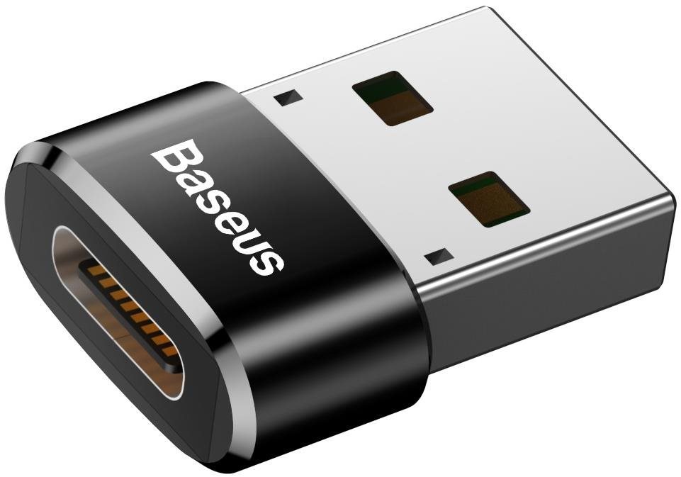 Baseus adapter USB férfi USB-C női átalakító 5A, fekete