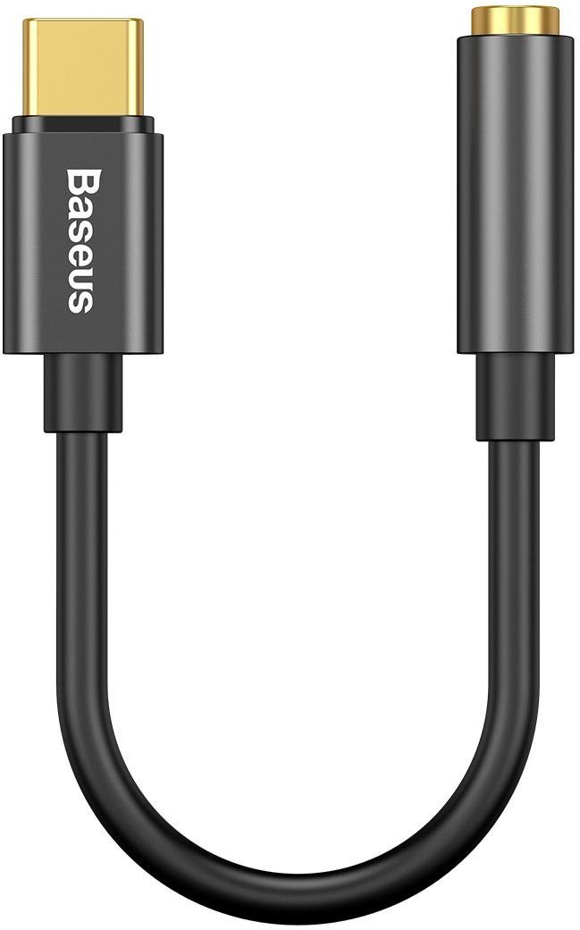 Baseus Audio adapter L54 USB-C male 3,5 mm-es jack csatlakozóra, fekete