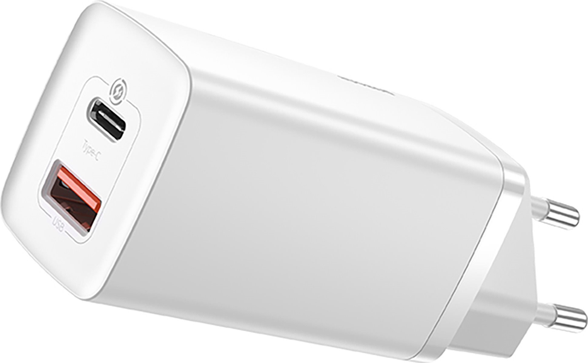 Baseus GaN2 Lite Quick Charger USB + USB-C 65W White