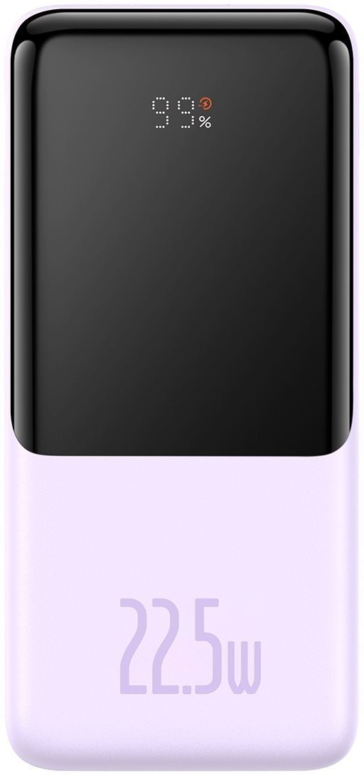 Baseus Elf Digital Display Fast Charge Power Bank 10000 mAh 22,5 W Purple