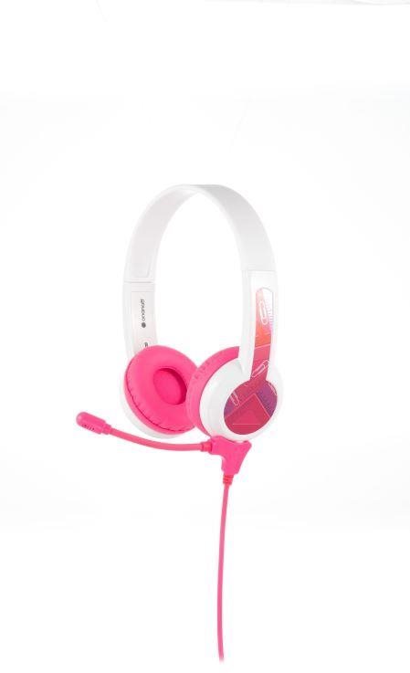 Fej-/fülhallgató BuddyPhones StudyBuddy, rózsaszín