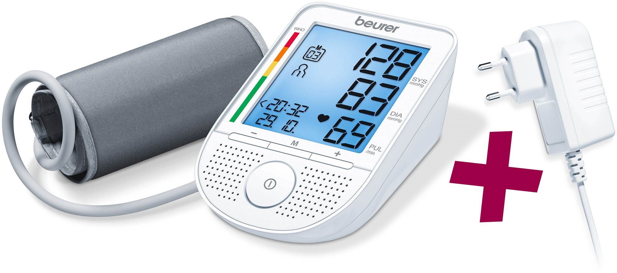 Beurer BM49 Beszélő vérnyomásmérő adapterrel