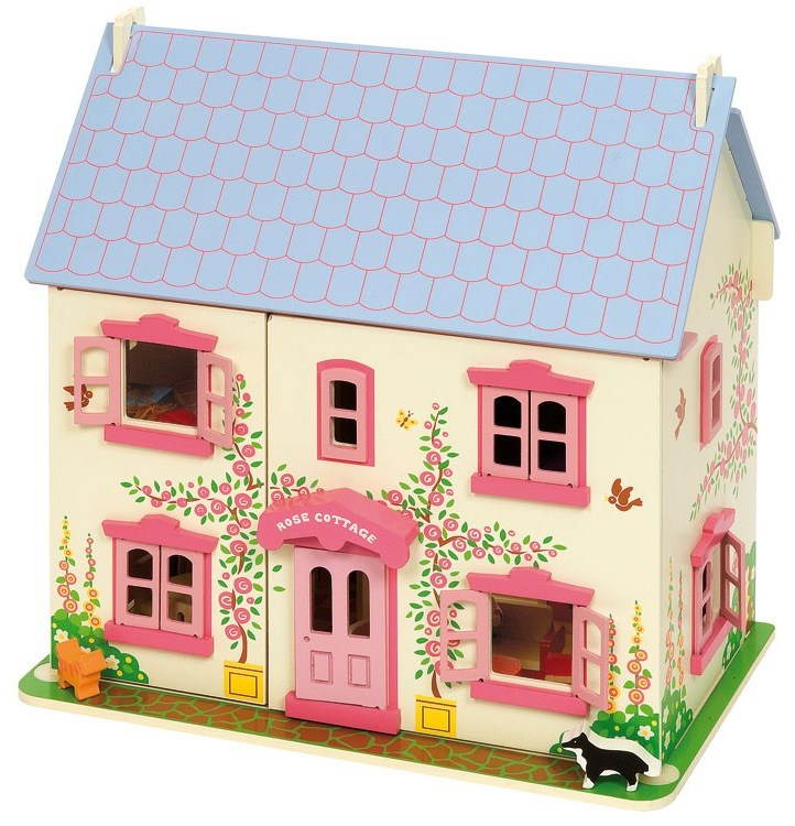 Rózsaszín baba ház babáknak