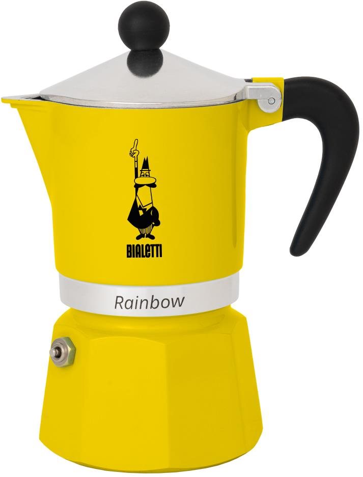 Kotyogós kávéfőző Bialetti Rainbow 3 adag sárga